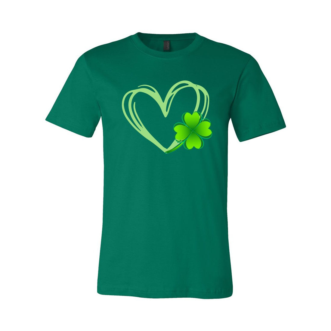 Shamrock Love Short Sleeve Jersey Tee - T-Shirts - Positively Sassy - Shamrock Love Short Sleeve Jersey Tee