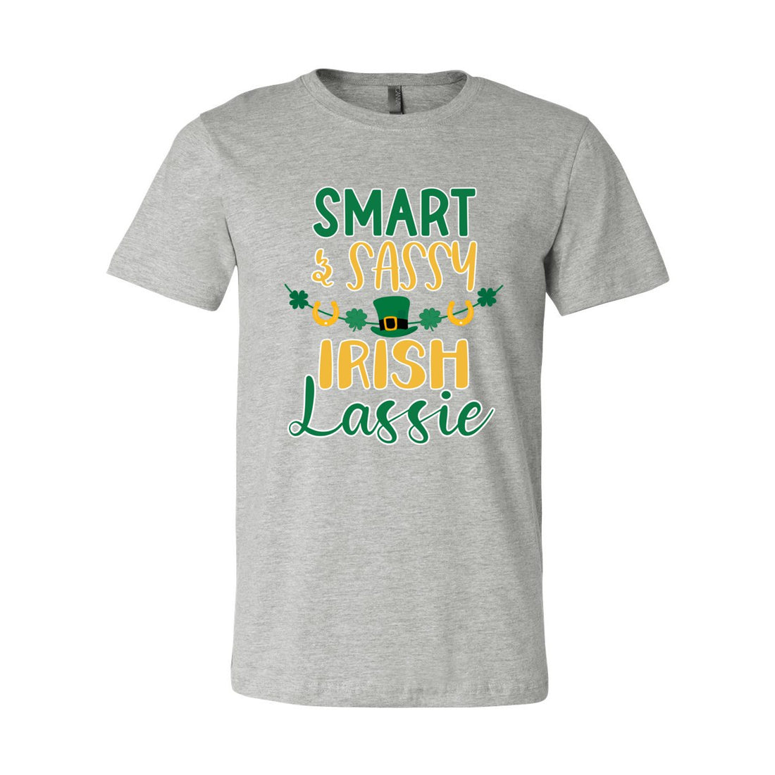 Smart Sassy Lassie Short Sleeve Jersey Tee - T-Shirts - Positively Sassy - Smart Sassy Lassie Short Sleeve Jersey Tee