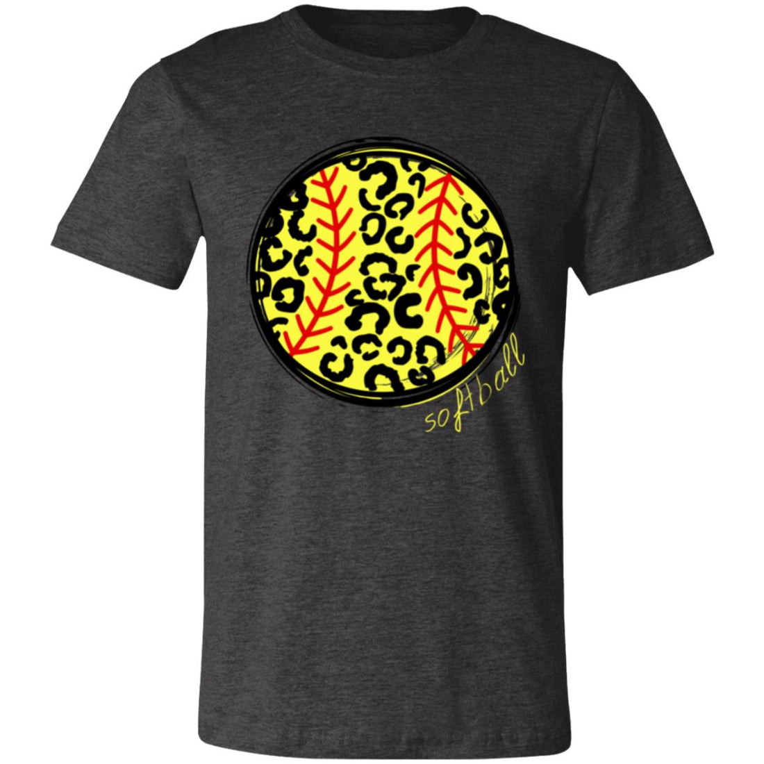 Softball Cheetah Short-Sleeve T-Shirt - T-Shirts - Positively Sassy - Softball Cheetah Short-Sleeve T-Shirt