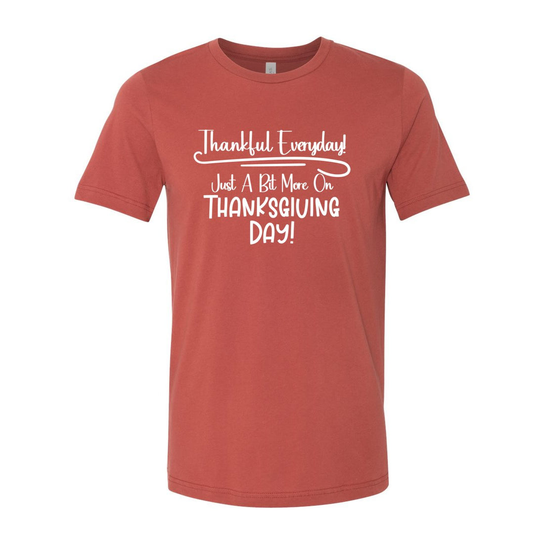 Thankful Everyday Short Sleeve Jersey Tee - T-Shirts - Positively Sassy - Thankful Everyday Short Sleeve Jersey Tee