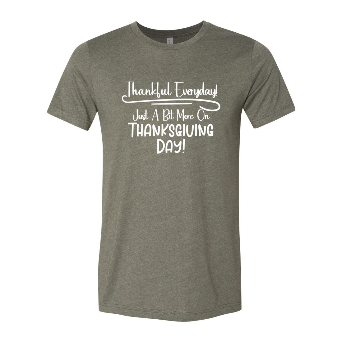 Thankful Everyday Short Sleeve Jersey Tee - T-Shirts - Positively Sassy - Thankful Everyday Short Sleeve Jersey Tee
