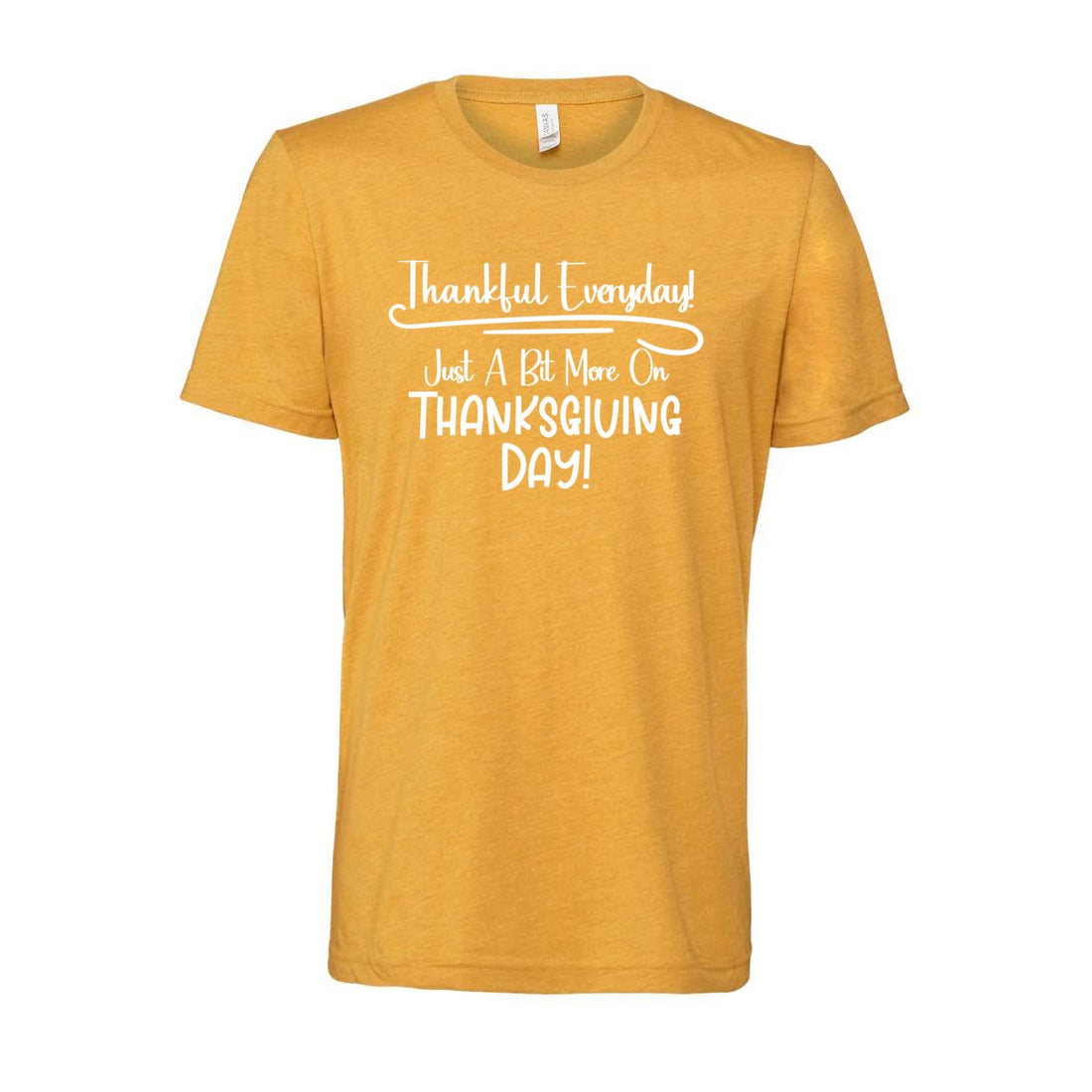 Thankful Everyday Short Sleeve Jersey Tee - T-Shirts - Positively Sassy - Thankful Everyday Short Sleeve Jersey Tee