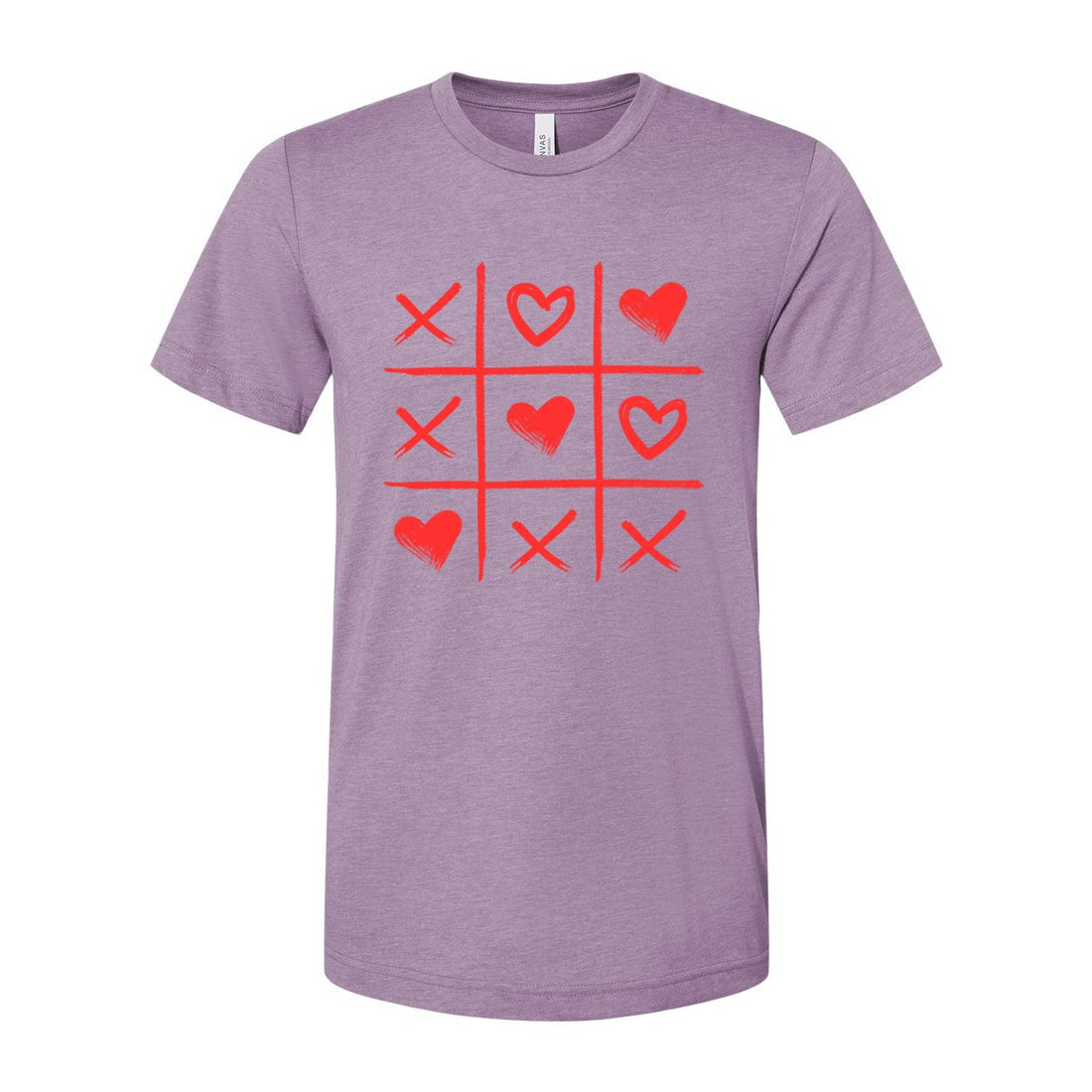 Tic Tac Toe Love Short Sleeve Jersey Tee - T-Shirts - Positively Sassy - Tic Tac Toe Love Short Sleeve Jersey Tee