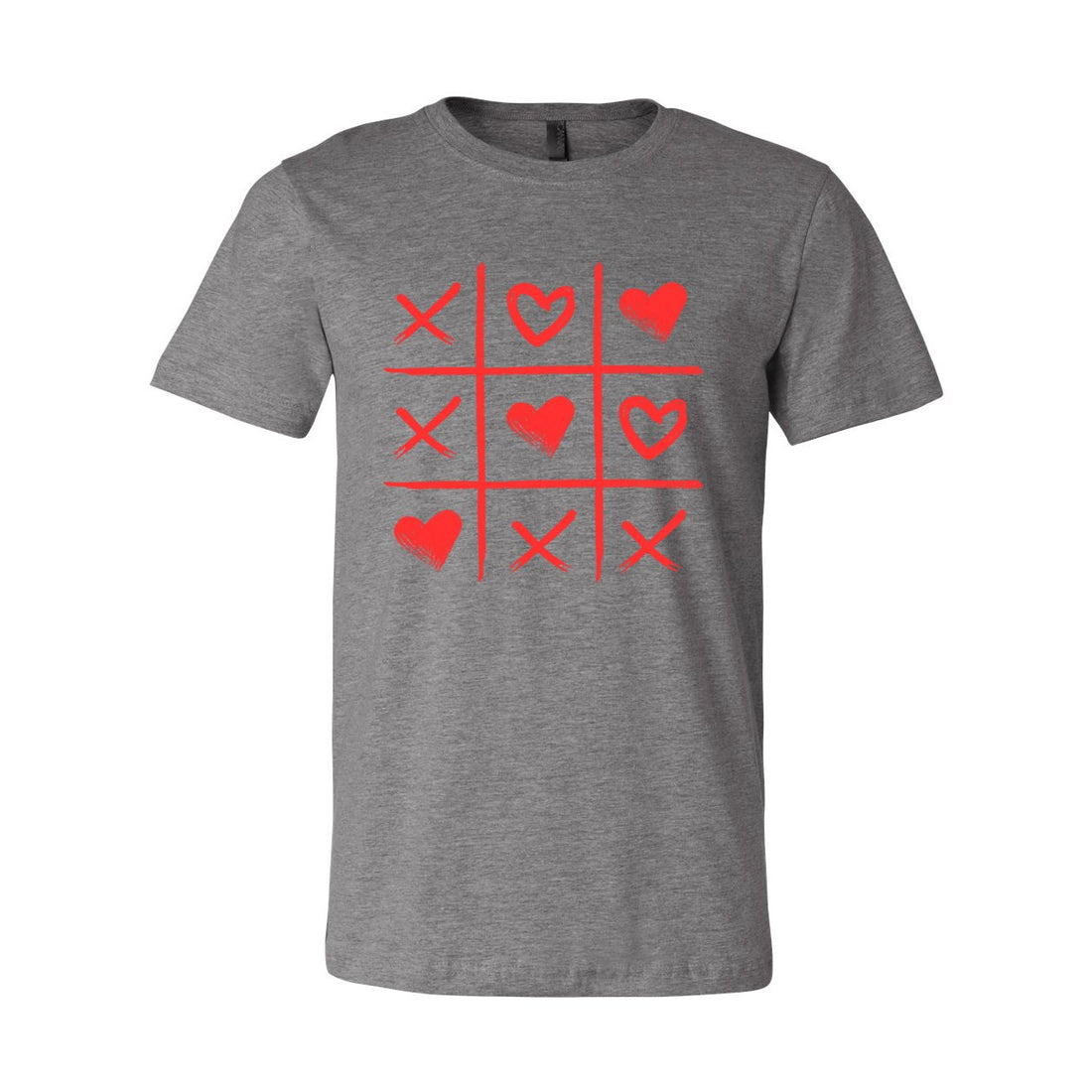 Tic Tac Toe Love Short Sleeve Jersey Tee - T-Shirts - Positively Sassy - Tic Tac Toe Love Short Sleeve Jersey Tee