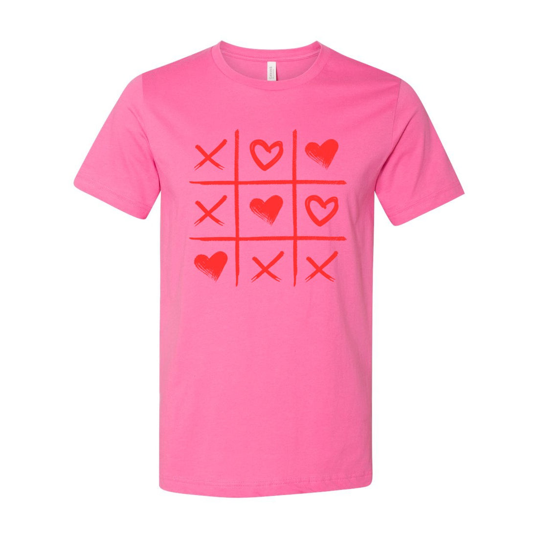 Tic Tac Toe Love Short Sleeve Jersey Tee - T-Shirts - Positively Sassy - Tic Tac Toe Love Short Sleeve Jersey Tee