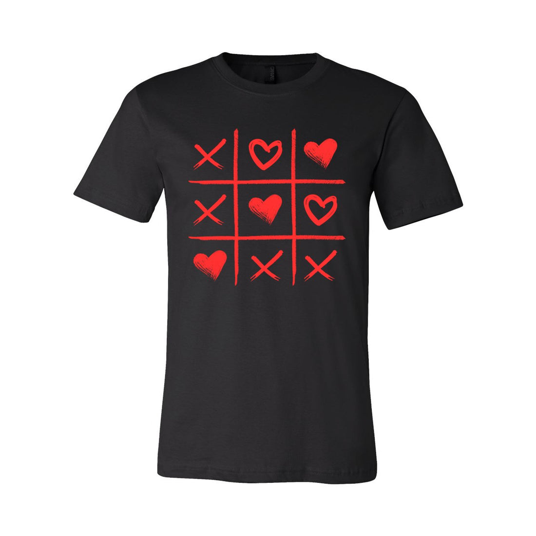 Tic Tac Toe Love Short Sleeve Jersey Tee - T-Shirts - Positively Sassy - Tic Tac Toe Love Short Sleeve Jersey Tee