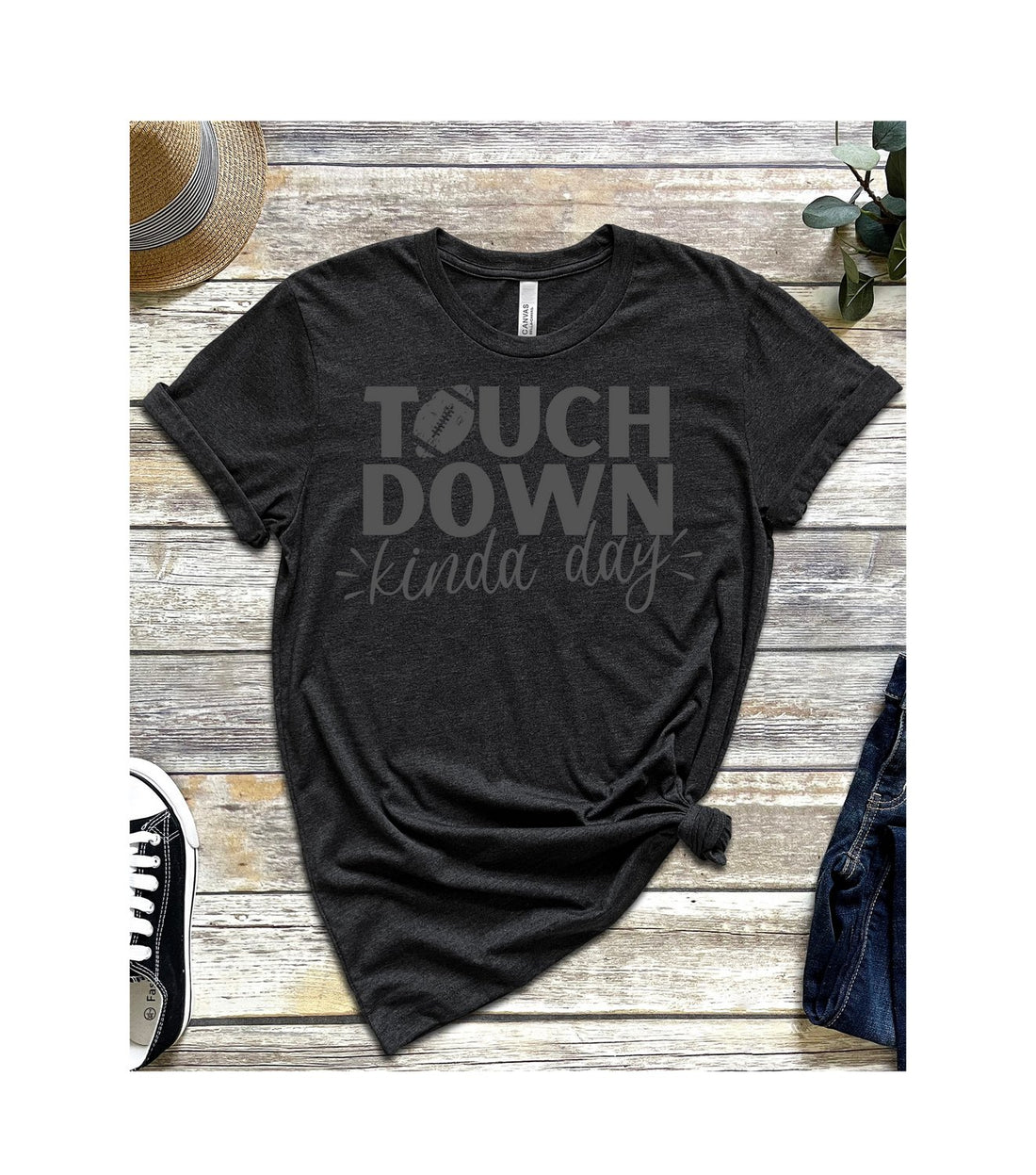 Touch Down Kinda Day Short-Sleeve T-Shirt - T-Shirts - Positively Sassy - Touch Down Kinda Day Short-Sleeve T-Shirt