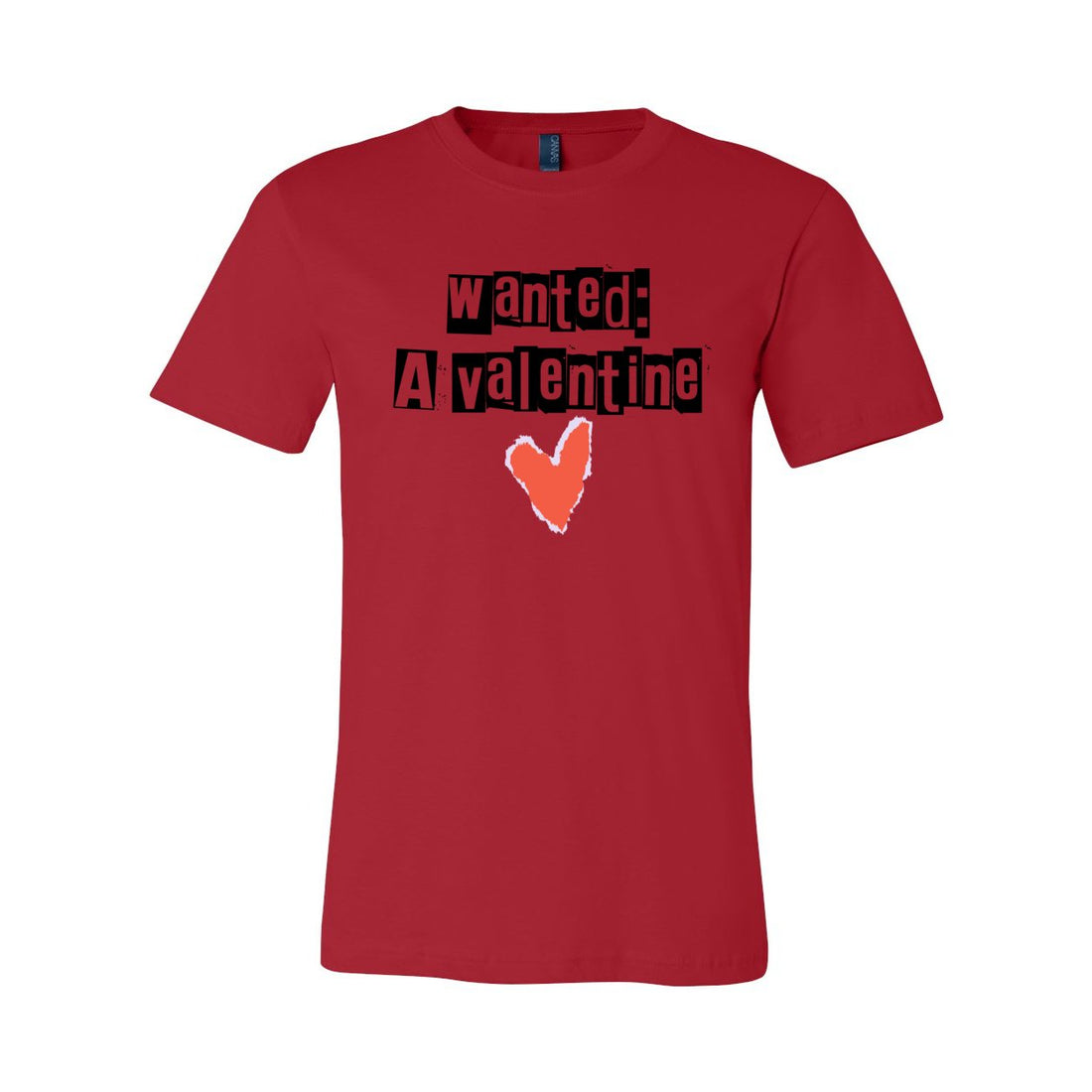 Wanted - A Valentine Sleeve Jersey Tee - T-Shirts - Positively Sassy - Wanted - A Valentine Sleeve Jersey Tee