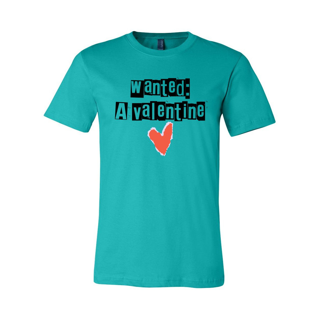 Wanted - A Valentine Sleeve Jersey Tee - T-Shirts - Positively Sassy - Wanted - A Valentine Sleeve Jersey Tee