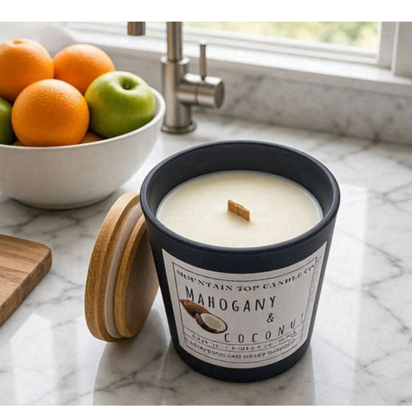 Mahogany Coconut Scented Candle