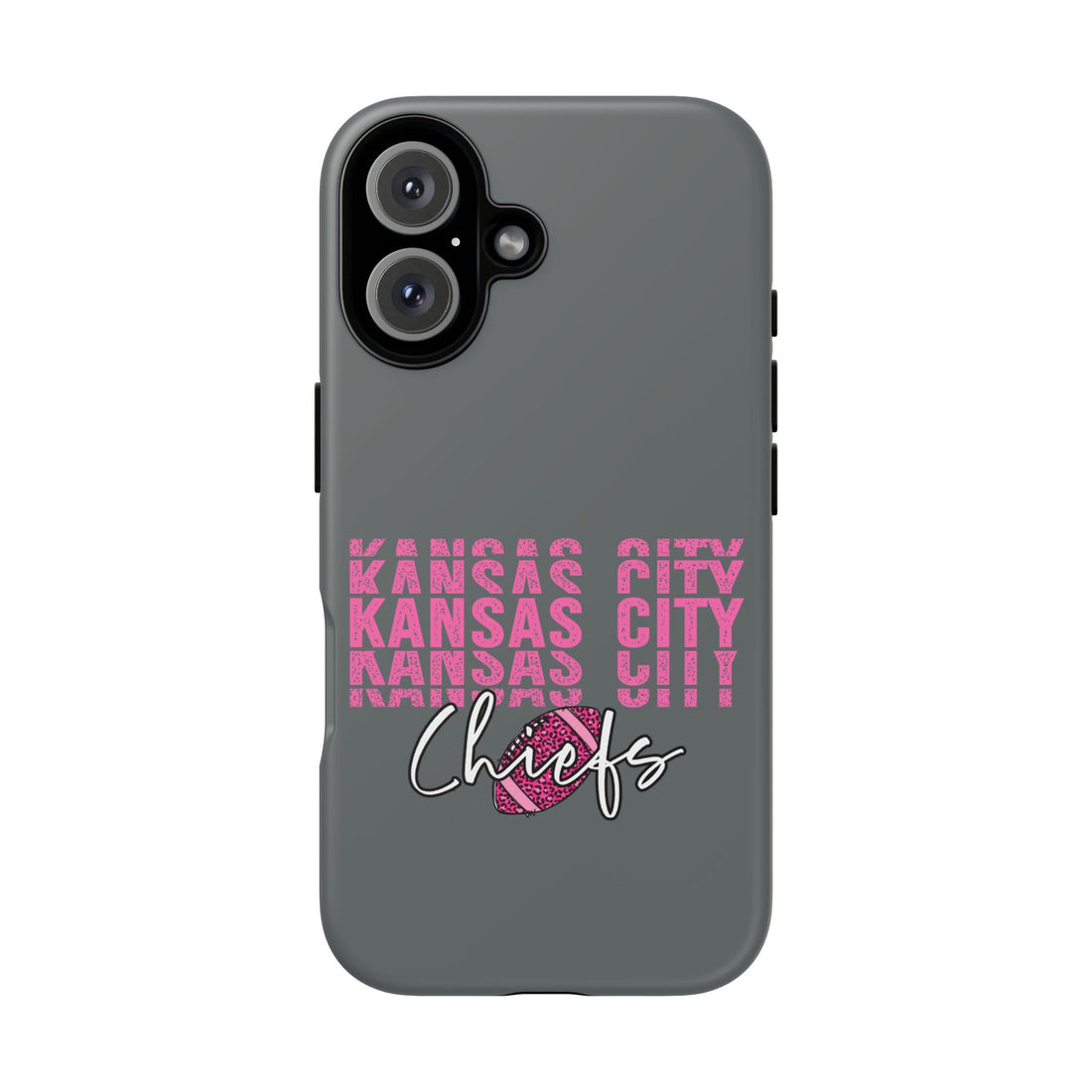 KC Football Pink Tough Cases