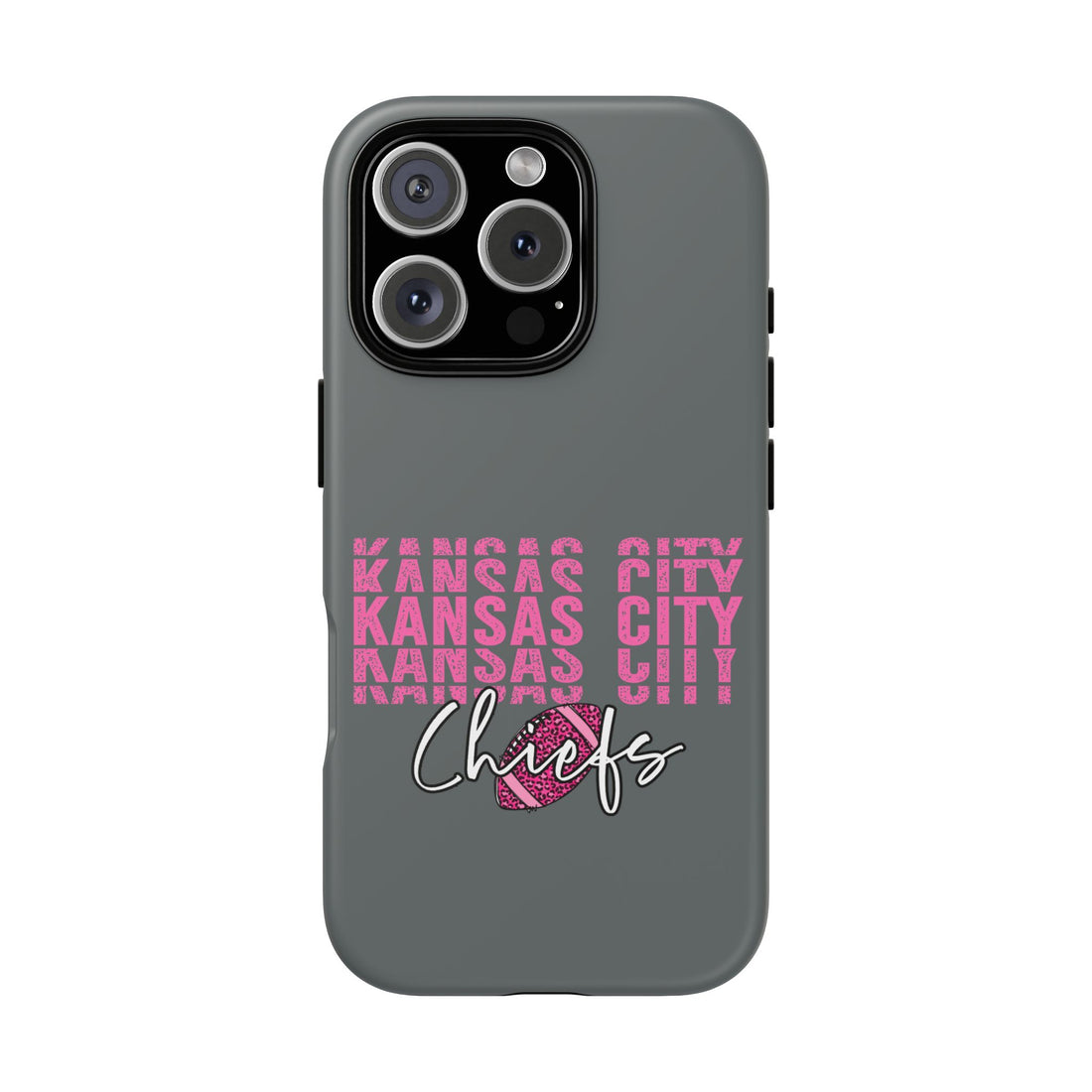 KC Football Pink Tough Cases