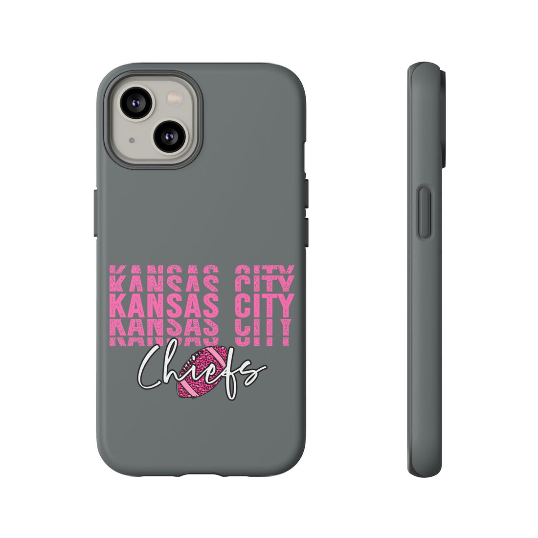 KC Football Pink Tough Cases