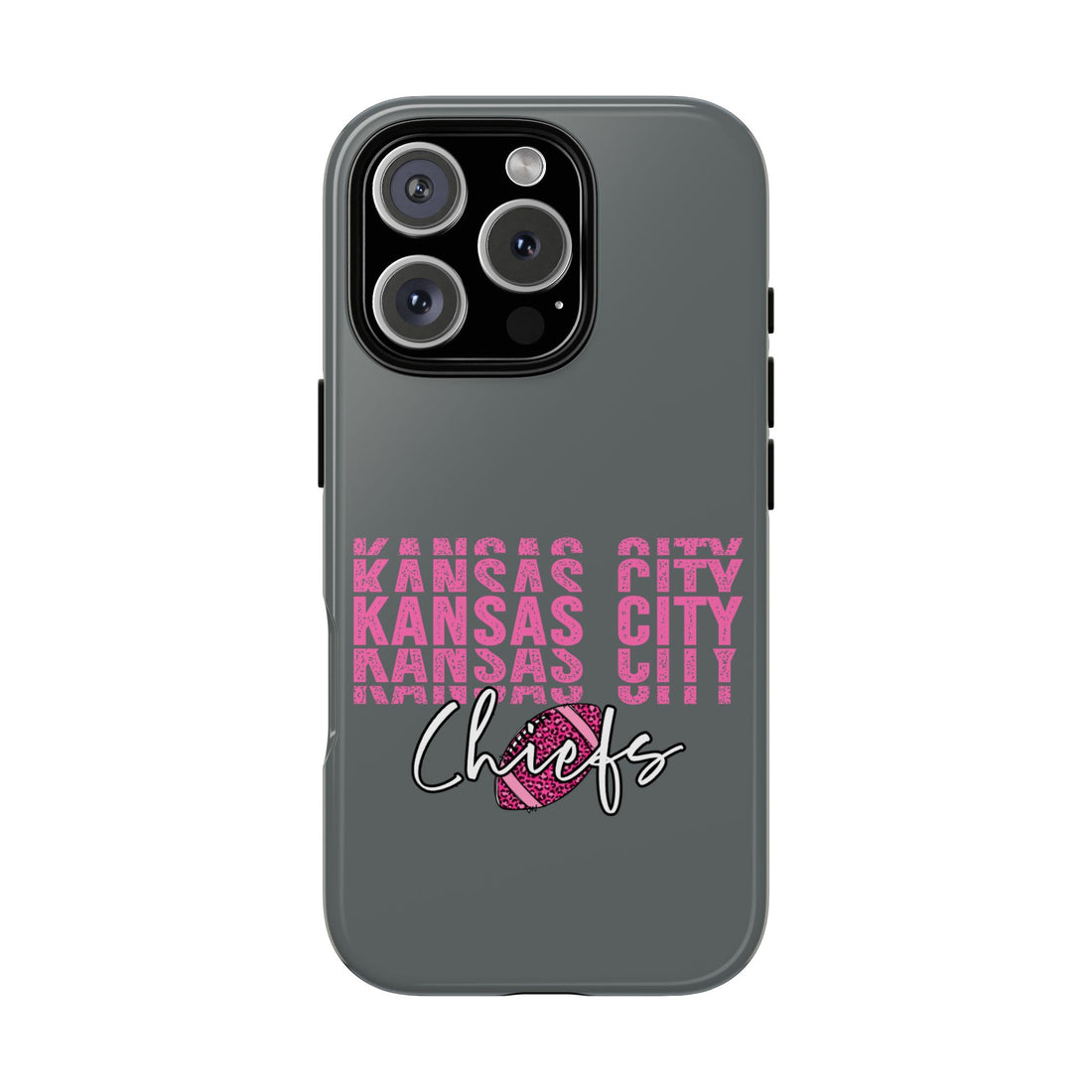 KC Football Pink Tough Cases