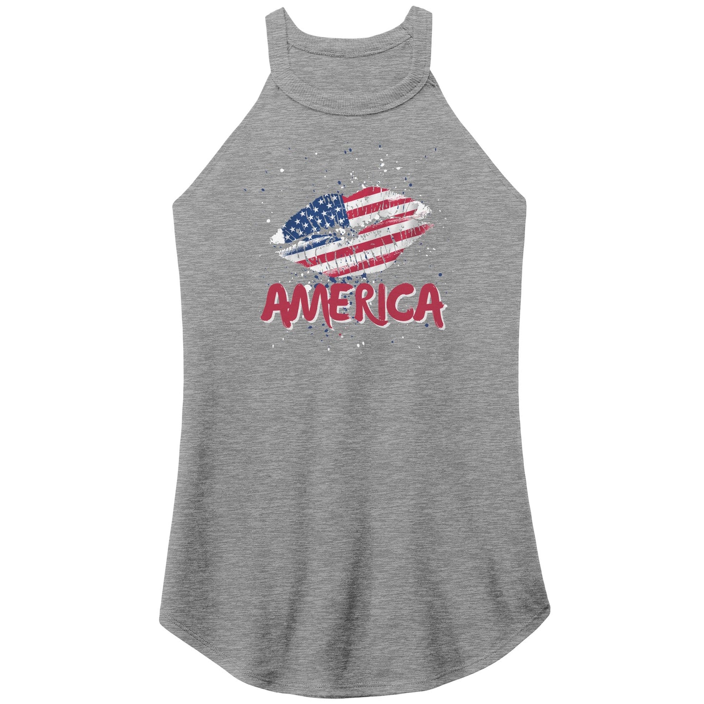American Kiss Racer Tank - Apparel - Positively Sassy - American Kiss Racer Tank