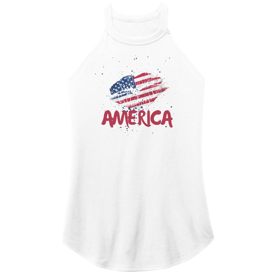 American Kiss Racer Tank - Apparel - Positively Sassy - American Kiss Racer Tank