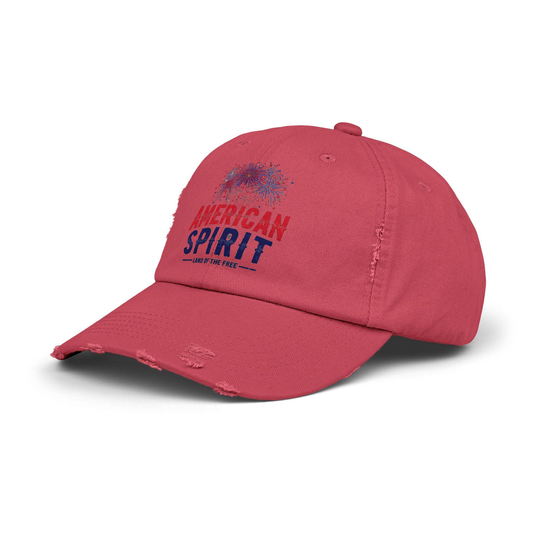 American Spirit Distressed Cap, Unisex Vintage Hat, Patriotic Cap, Fourth of July Gift, Casual Style Accessories - Hats - Positively Sassy - American Spirit Distressed Cap, Unisex Vintage Hat, Patriotic Cap, Fourth of July Gift, Casual Style Accessories