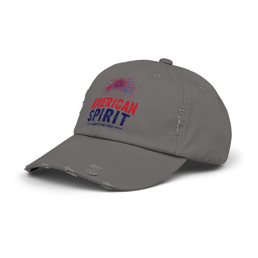 American Spirit Distressed Cap, Unisex Vintage Hat, Patriotic Cap, Fourth of July Gift, Casual Style Accessories - Hats - Positively Sassy - American Spirit Distressed Cap, Unisex Vintage Hat, Patriotic Cap, Fourth of July Gift, Casual Style Accessories