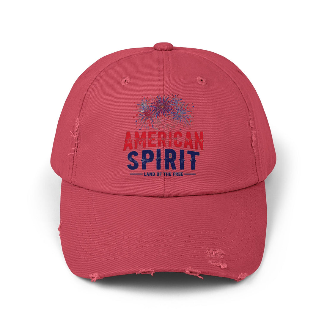 American Spirit Distressed Cap, Unisex Vintage Hat, Patriotic Cap, Fourth of July Gift, Casual Style Accessories - Hats - Positively Sassy - American Spirit Distressed Cap, Unisex Vintage Hat, Patriotic Cap, Fourth of July Gift, Casual Style Accessories