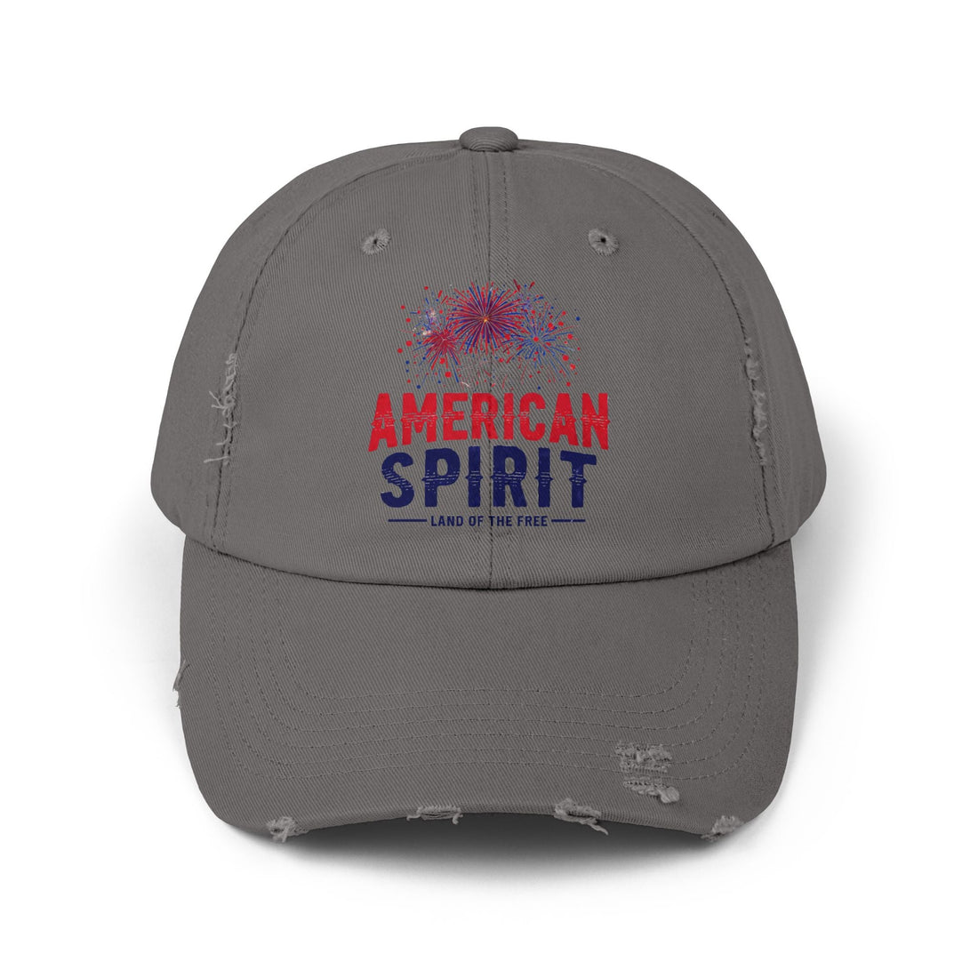 American Spirit Distressed Cap, Unisex Vintage Hat, Patriotic Cap, Fourth of July Gift, Casual Style Accessories - Hats - Positively Sassy - American Spirit Distressed Cap, Unisex Vintage Hat, Patriotic Cap, Fourth of July Gift, Casual Style Accessories