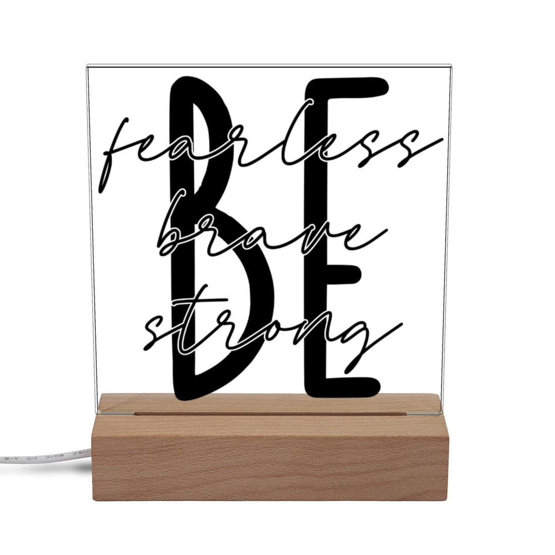 Be Fearless Plaque - Positively Sassy - Be Fearless Plaque
