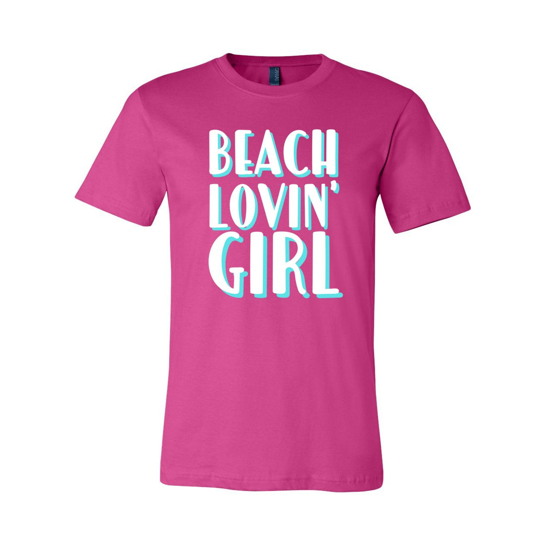 Beach Lovin' Girl Jersey Tee - T-Shirts - Positively Sassy - Beach Lovin' Girl Jersey Tee