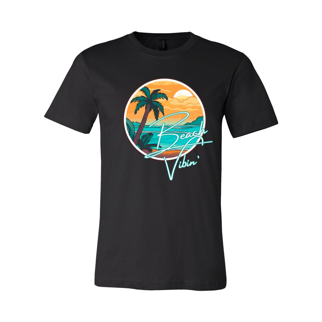 Beach Vibes Sleeve Jersey Tee - T-Shirts - Positively Sassy - Beach Vibes Sleeve Jersey Tee