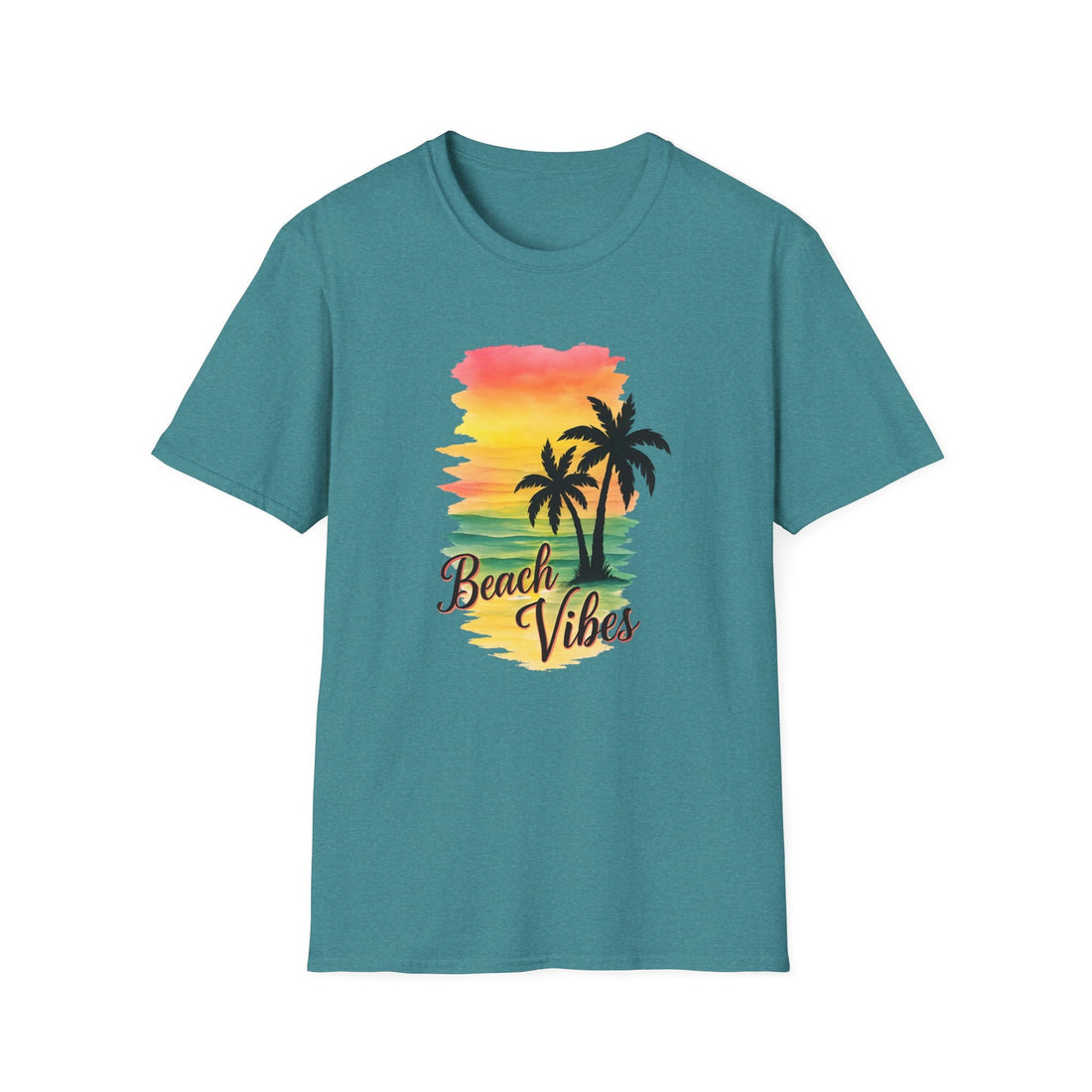 Beach Vibes T-Shirt | Unisex Softstyle Tee for Summer, Beach Getaways, Vacation, Ideal Gift for Ocean Lovers - T-Shirt - Positively Sassy - Beach Vibes T-Shirt | Unisex Softstyle Tee for Summer, Beach Getaways, Vacation, Ideal Gift for Ocean Lovers