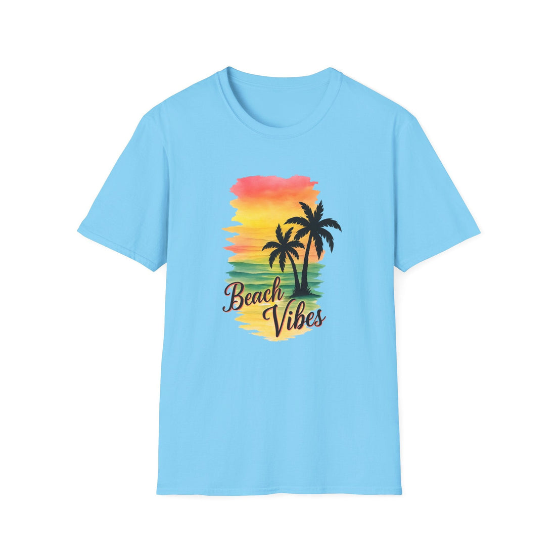 Beach Vibes T-Shirt | Unisex Softstyle Tee for Summer, Beach Getaways, Vacation, Ideal Gift for Ocean Lovers - T-Shirt - Positively Sassy - Beach Vibes T-Shirt | Unisex Softstyle Tee for Summer, Beach Getaways, Vacation, Ideal Gift for Ocean Lovers