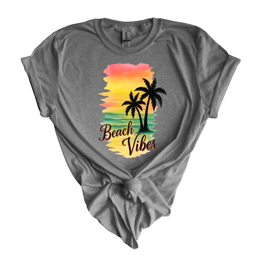 Beach Vibes T-Shirt | Unisex Softstyle Tee for Summer, Beach Getaways, Vacation, Ideal Gift for Ocean Lovers - T-Shirt - Positively Sassy - Beach Vibes T-Shirt | Unisex Softstyle Tee for Summer, Beach Getaways, Vacation, Ideal Gift for Ocean Lovers