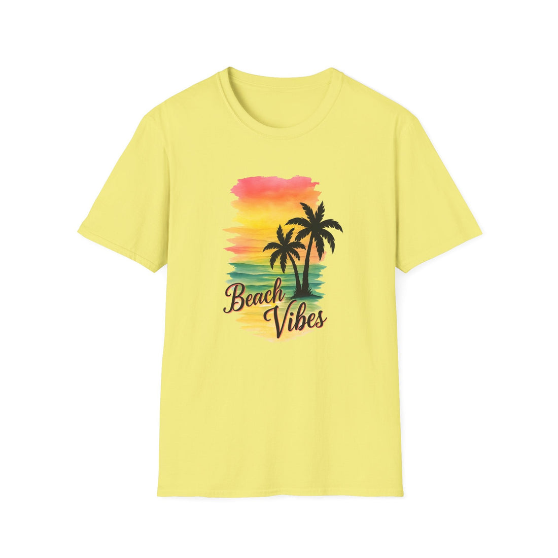 Beach Vibes T-Shirt | Unisex Softstyle Tee for Summer, Beach Getaways, Vacation, Ideal Gift for Ocean Lovers - T-Shirt - Positively Sassy - Beach Vibes T-Shirt | Unisex Softstyle Tee for Summer, Beach Getaways, Vacation, Ideal Gift for Ocean Lovers