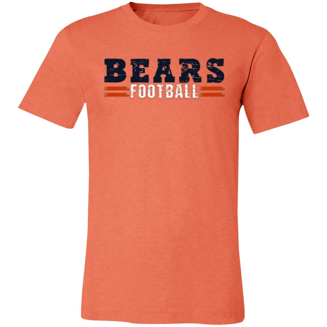 Bears Football Bella 3001 - T - Shirts - Positively Sassy - Bears Football Bella 3001