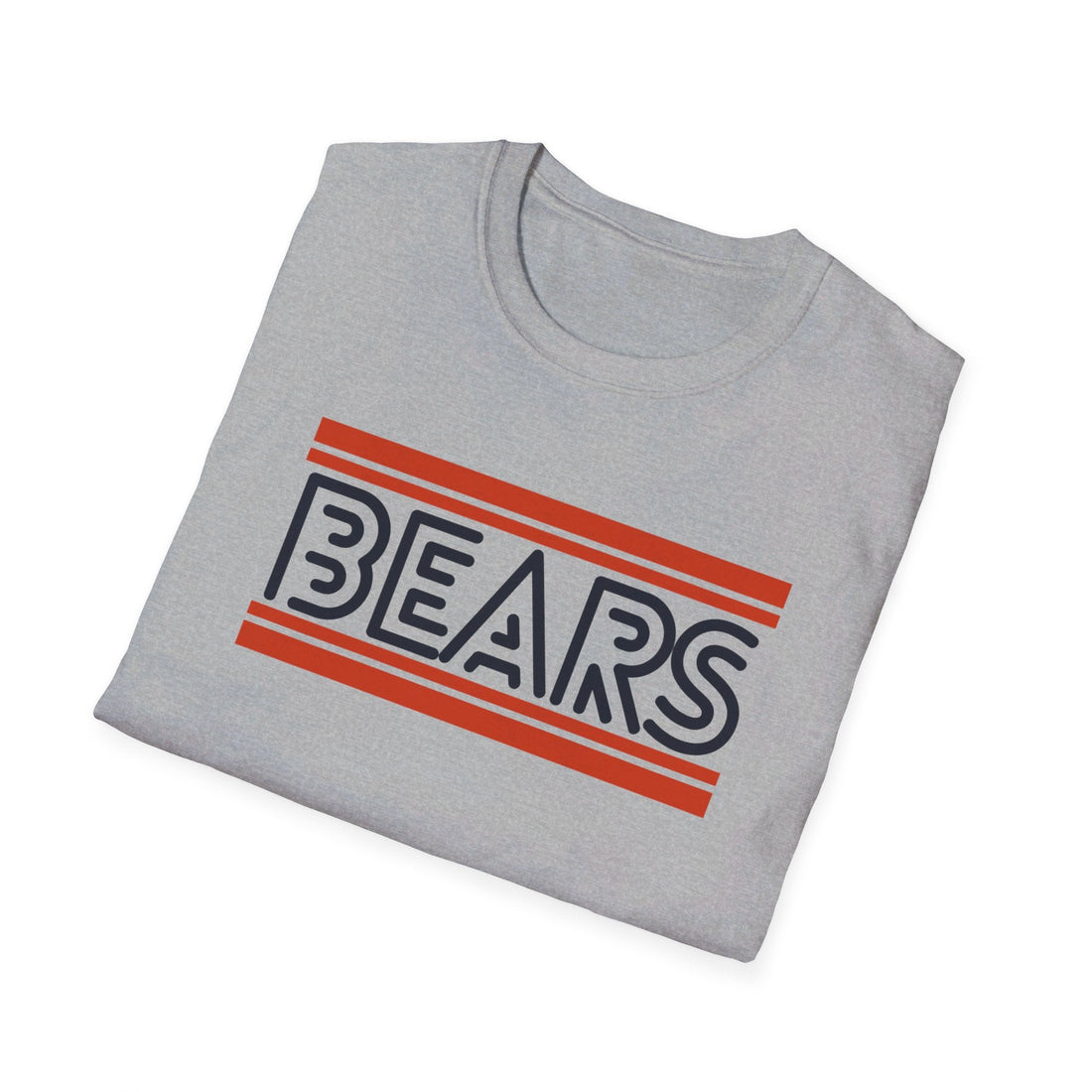 Bears Stripes Gildan 64000 - T - Shirt - Positively Sassy - Bears Stripes Gildan 64000