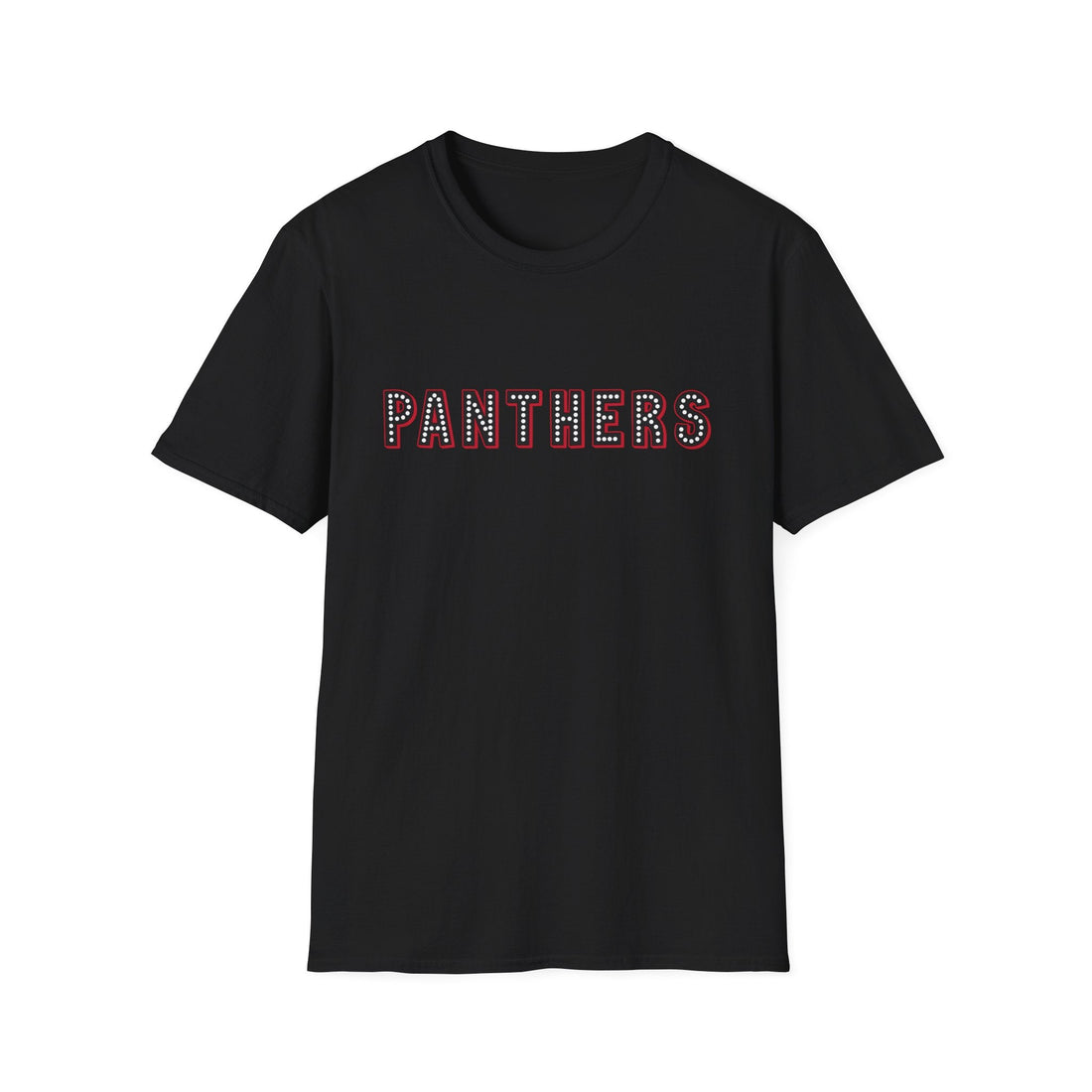 Black Panthers Unisex Softstyle T-Shirt - Perfect for Game Day, Sports Fans, and Pet Lovers - T-Shirt - Positively Sassy - Black Panthers Unisex Softstyle T-Shirt - Perfect for Game Day, Sports Fans, and Pet Lovers