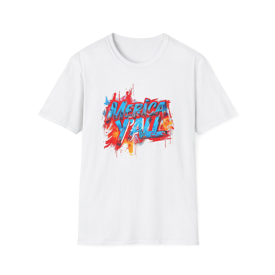 Bold Americana T-Shirt, Vintage Style Tee, Patriotic Apparel, Perfect for July 4th, Casual Everyday Wear, Gift for Freedom Lovers - T-Shirt - Positively Sassy - Bold Americana T-Shirt, Vintage Style Tee, Patriotic Apparel, Perfect for July 4th, Casual Everyday Wear, Gift for Freedom Lovers