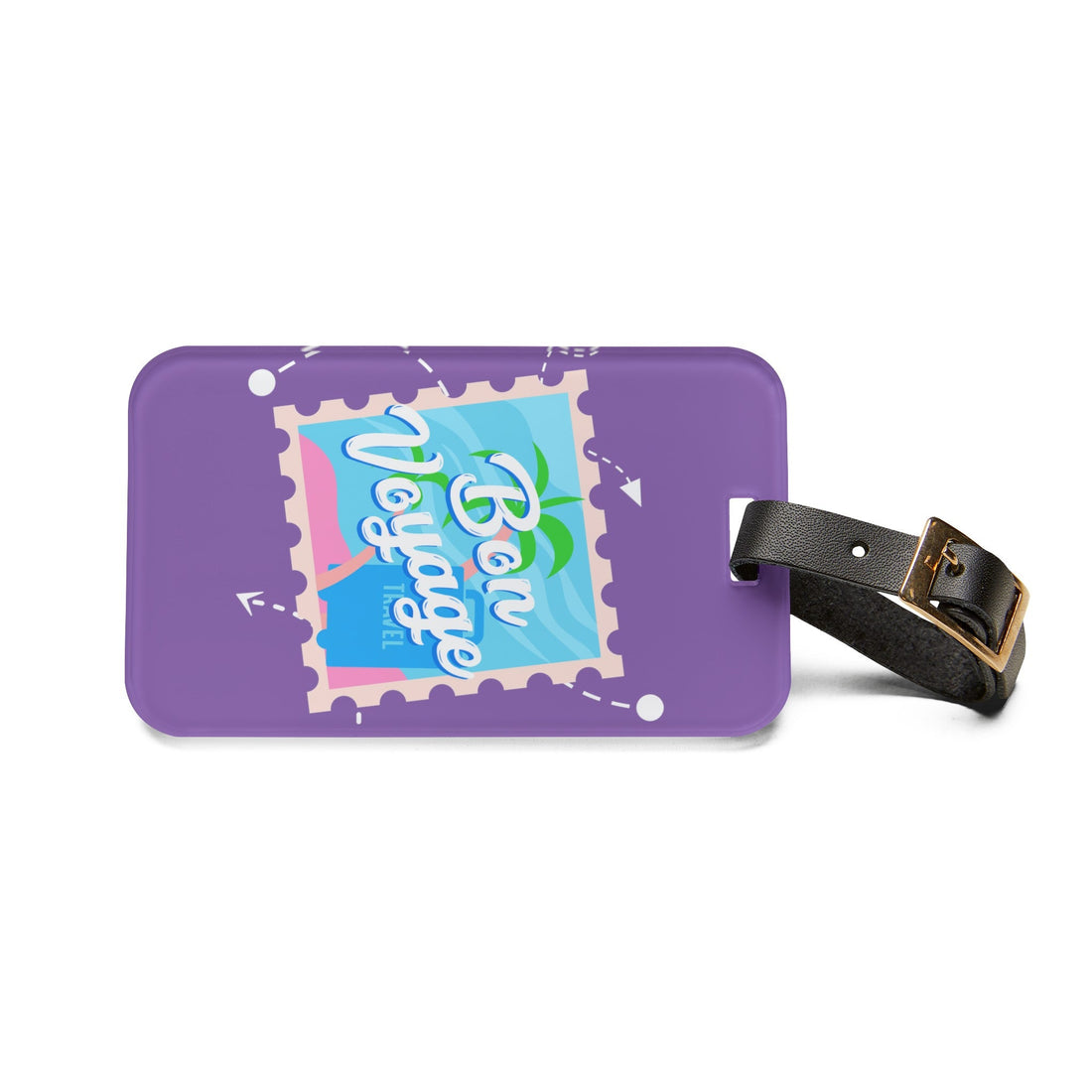 Bon Voyage Luggage Tag - Accessories - Positively Sassy - Bon Voyage Luggage Tag