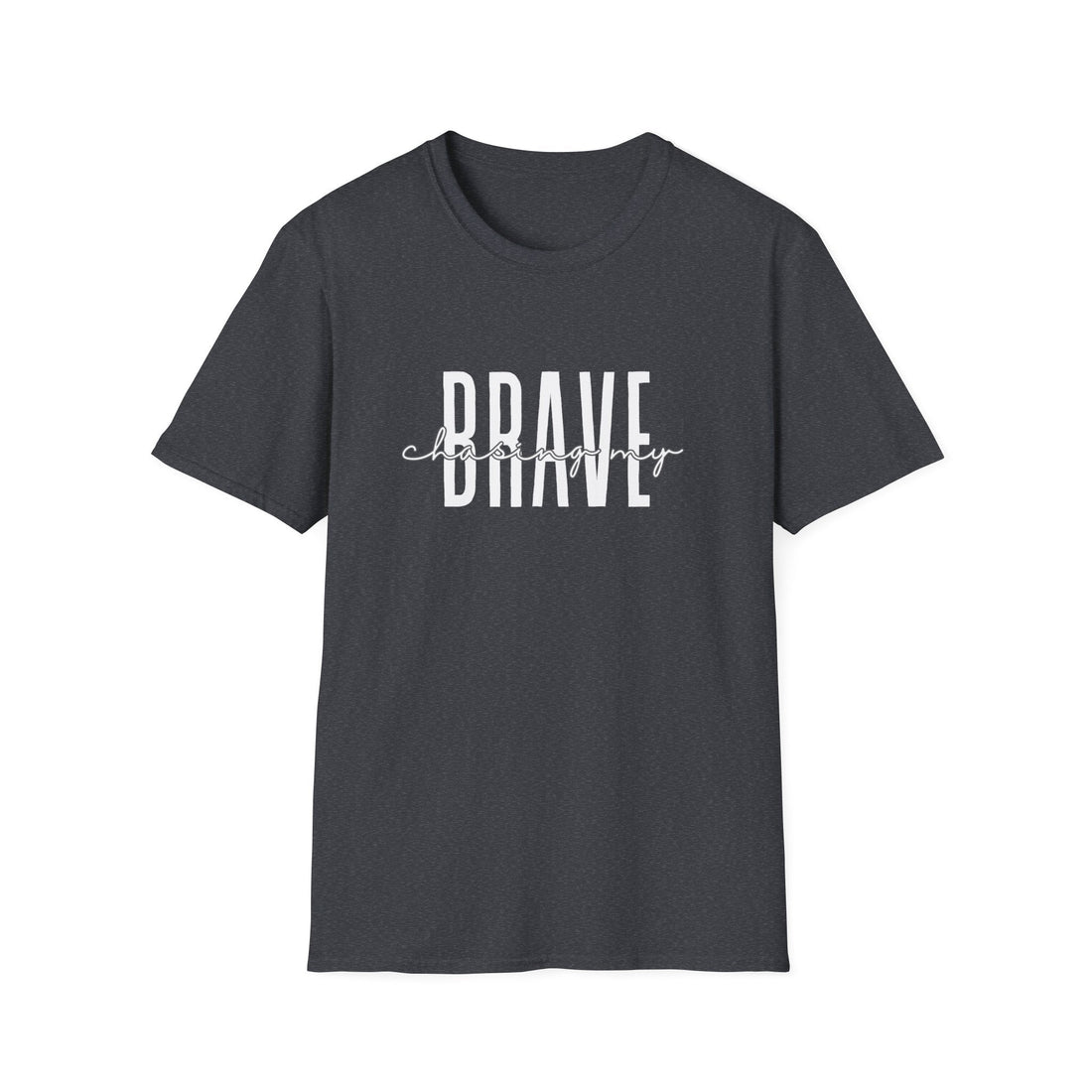 Brave Unisex Softstyle T-Shirt, Inspirational Tee, Motivational Shirt, Casual Wear, Gifts for Her, Gifts for Him - T-Shirt - Positively Sassy - Brave Unisex Softstyle T-Shirt, Inspirational Tee, Motivational Shirt, Casual Wear, Gifts for Her, Gifts for Him
