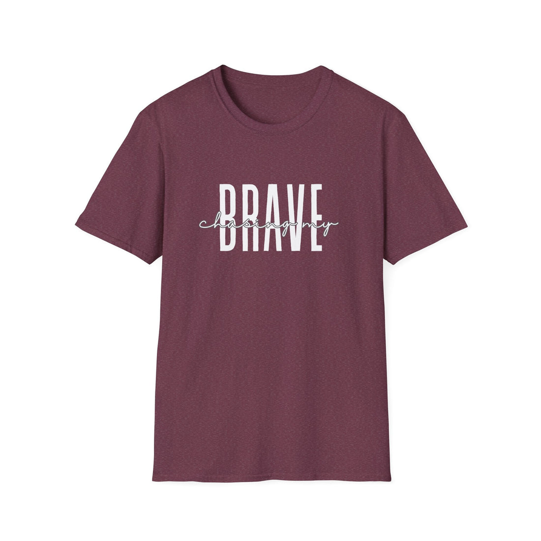 Brave Unisex Softstyle T-Shirt, Inspirational Tee, Motivational Shirt, Casual Wear, Gifts for Her, Gifts for Him - T-Shirt - Positively Sassy - Brave Unisex Softstyle T-Shirt, Inspirational Tee, Motivational Shirt, Casual Wear, Gifts for Her, Gifts for Him