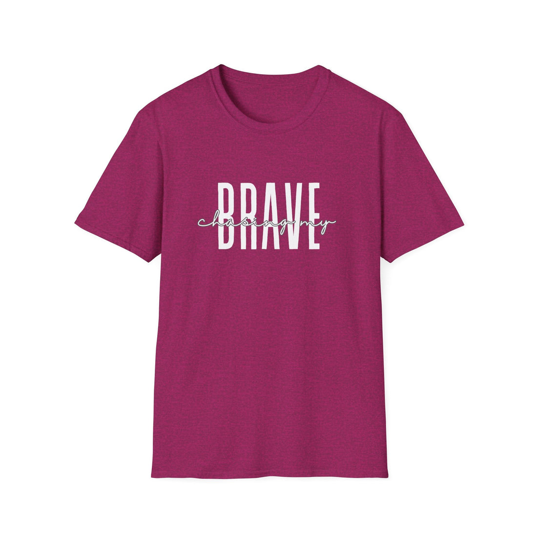 Brave Unisex Softstyle T-Shirt, Inspirational Tee, Motivational Shirt, Casual Wear, Gifts for Her, Gifts for Him - T-Shirt - Positively Sassy - Brave Unisex Softstyle T-Shirt, Inspirational Tee, Motivational Shirt, Casual Wear, Gifts for Her, Gifts for Him