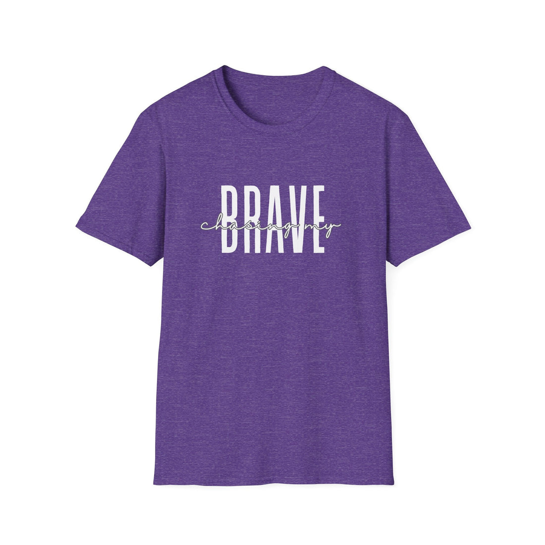 Brave Unisex Softstyle T-Shirt, Inspirational Tee, Motivational Shirt, Casual Wear, Gifts for Her, Gifts for Him - T-Shirt - Positively Sassy - Brave Unisex Softstyle T-Shirt, Inspirational Tee, Motivational Shirt, Casual Wear, Gifts for Her, Gifts for Him