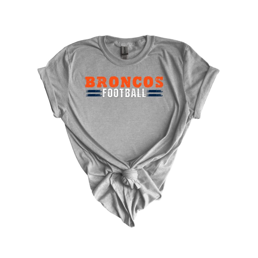 Broncos Football Bella 3001 - T - Shirts - Positively Sassy - Broncos Football Bella 3001