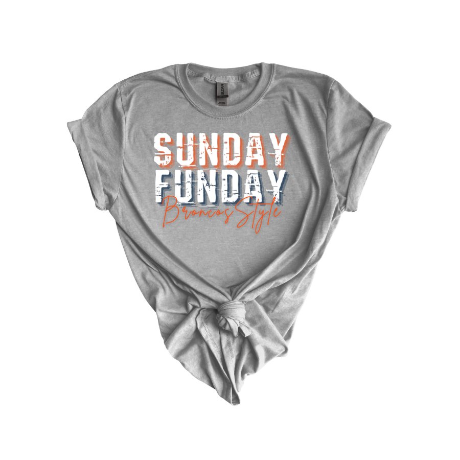 Broncos Funday Bella 3001 - T - Shirts - Positively Sassy - Broncos Funday Bella 3001