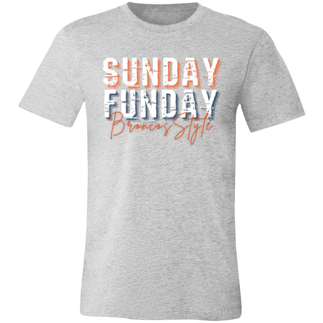 Broncos Funday Bella 3001 - T - Shirts - Positively Sassy - Broncos Funday Bella 3001