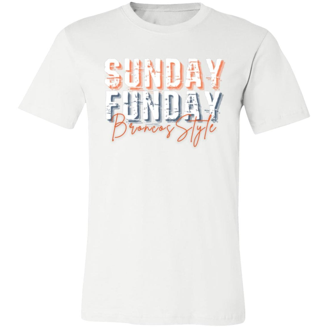 Broncos Funday Bella 3001 - T - Shirts - Positively Sassy - Broncos Funday Bella 3001