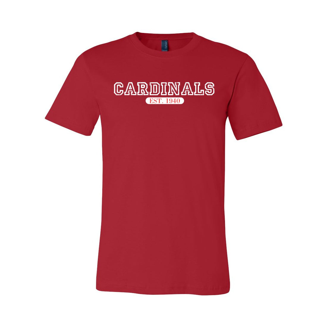 Cardinals Est. Short Sleeve Jersey Tee - T - Shirts - Positively Sassy - Cardinals Est. Short Sleeve Jersey Tee