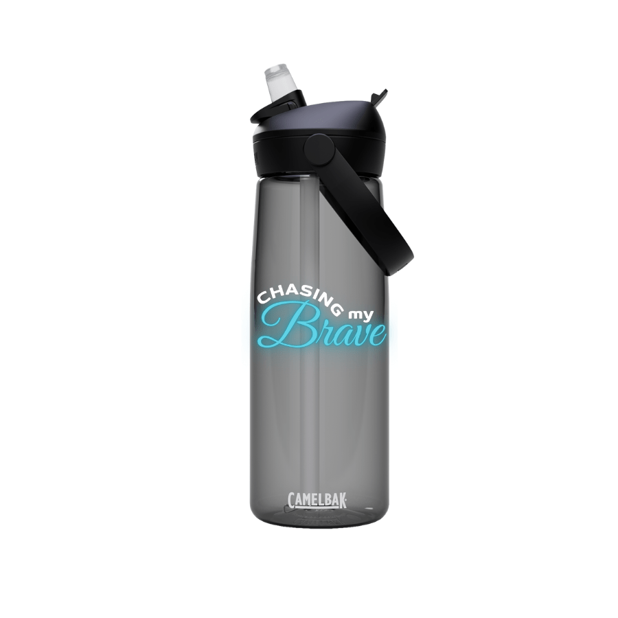Chasing My Brave Water Bottle, Motivational Drinkware, Eco - Friendly Fitness Bottle, Hydration Gift, Inspirational Water Container - Mug - Positively Sassy - Chasing My Brave Water Bottle, Motivational Drinkware, Eco - Friendly Fitness Bottle, Hydration Gift, Inspirational Water Container