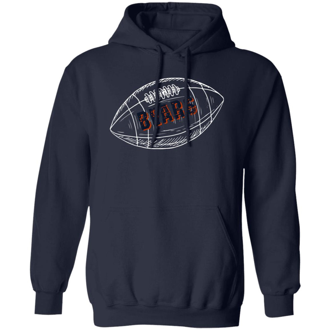 Chicago Football Gildan Hoodie - Sweatshirts - Positively Sassy - Chicago Football Gildan Hoodie