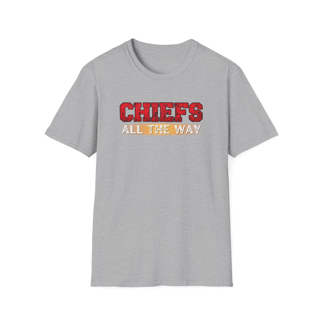 Chiefs All The Way Softstyle T-Shirt - T-Shirt - Positively Sassy - Chiefs All The Way Softstyle T-Shirt