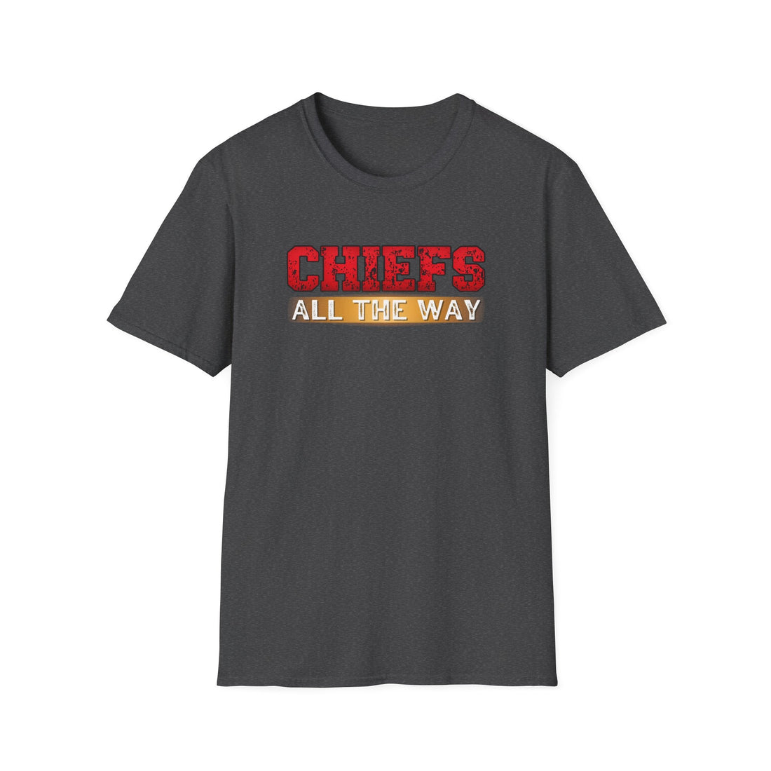 Chiefs All The Way Softstyle T-Shirt - T-Shirt - Positively Sassy - Chiefs All The Way Softstyle T-Shirt