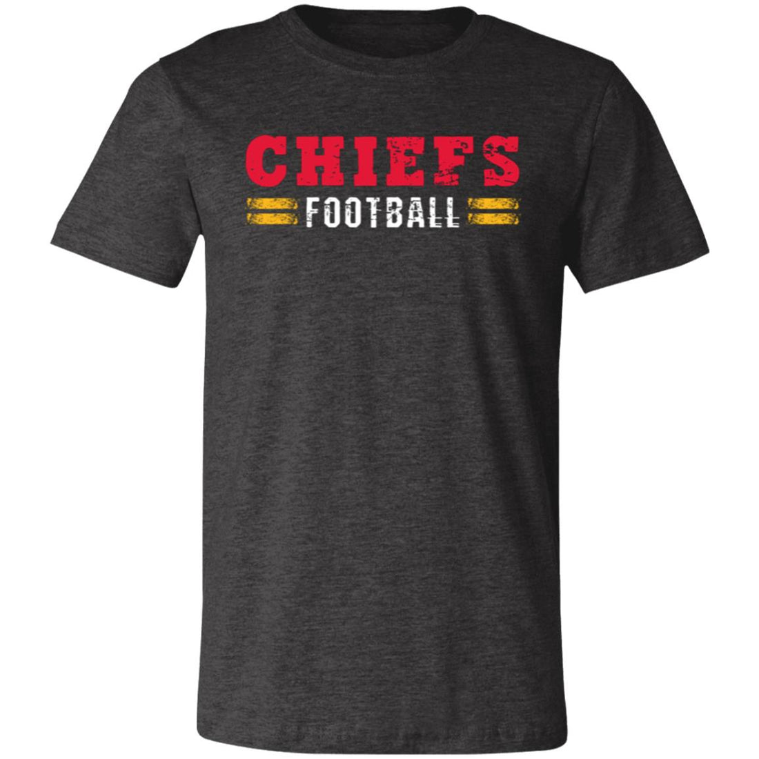 Chiefs Football Bella 3001 - T - Shirts - Positively Sassy - Chiefs Football Bella 3001